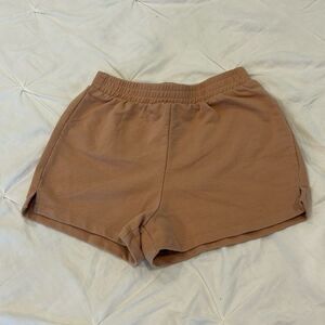 Fitz + Edd Women's Brown Casual Elastic Waistband Shorts Size Small